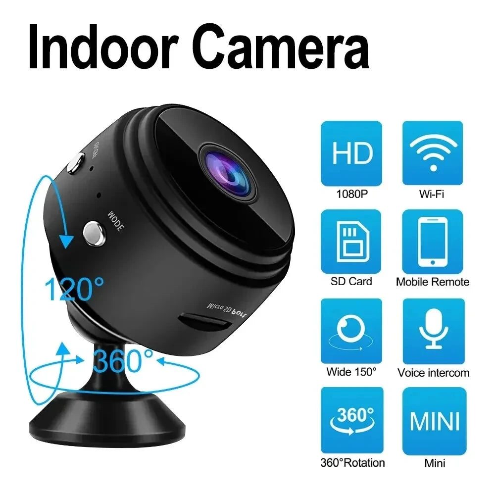 A9 Mini Camera WiFi 1080P Magnetic Network Security Camera Video Smart Home Mini Camera with Night Vision