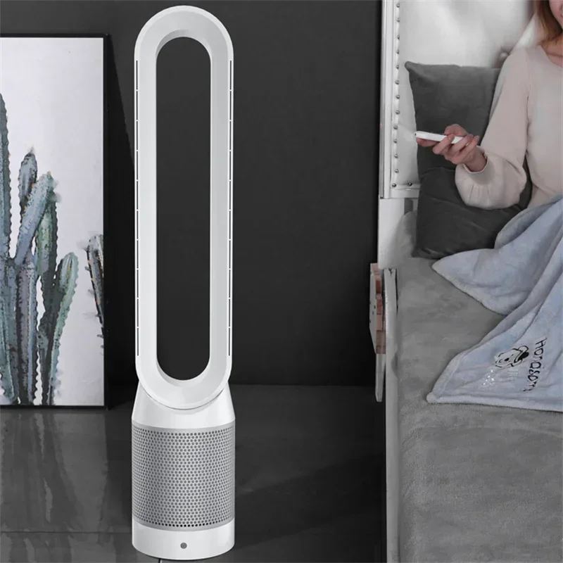 42Inch 220V Air Purification Circulation Bladeless Fan Ultra-Quiet Dormitory Floor Electric Tower Fan Bladeless For Summer