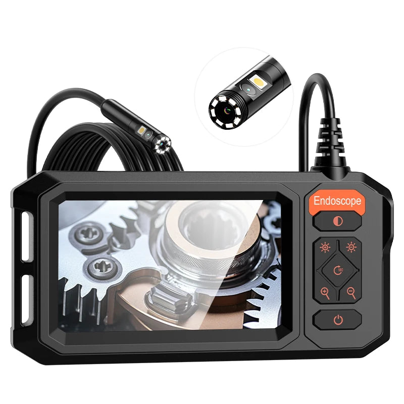 Endoscope Camera 4.3'' IPS Screen Single Dual Lens Waterproof Snake Plumbing Camera Car Inspection Borescope 8MM Probe 8LEDs