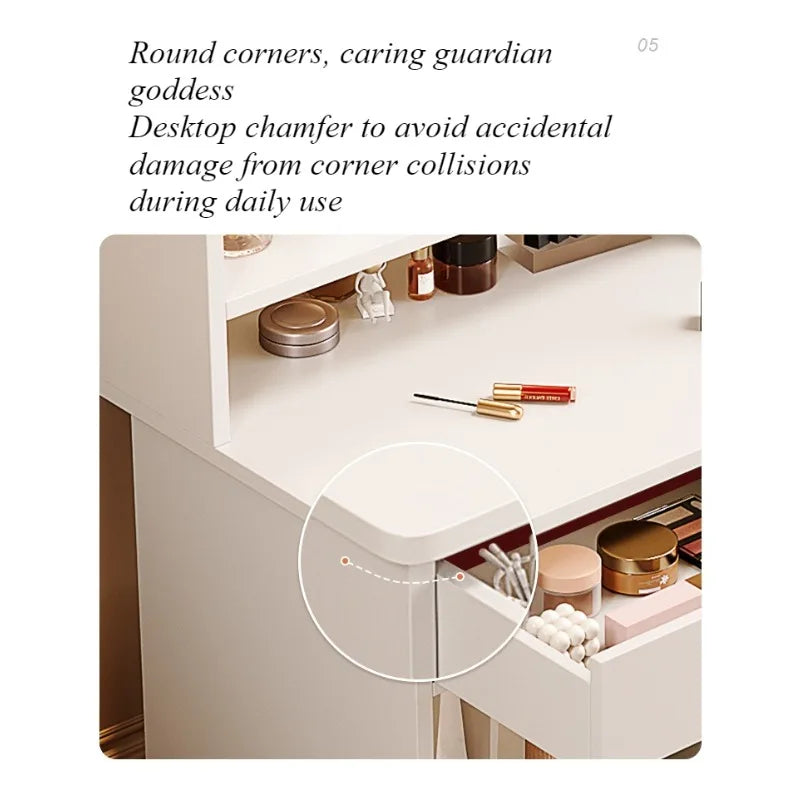 Dresser bedroom small modern simple storage cabinet integrated small apartment Internet celebrity ins style makeup table makeup