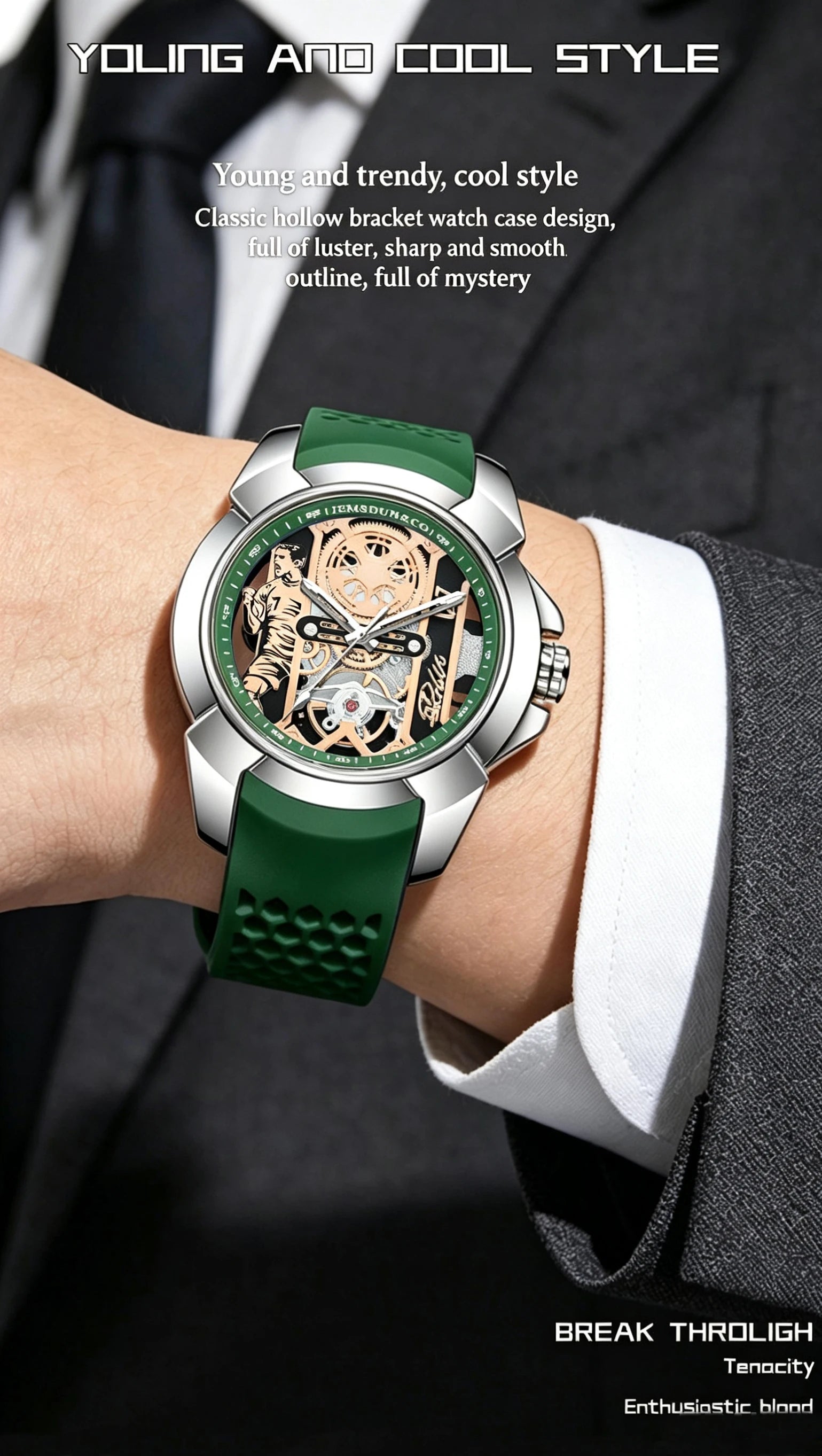 New Trendy Men's Fashion Watches, Exquisite Design, Stylish and Fashionable, High-End Fashion Sports Wristwatches, Suitable for Everyday Wear. Suitable for Men.