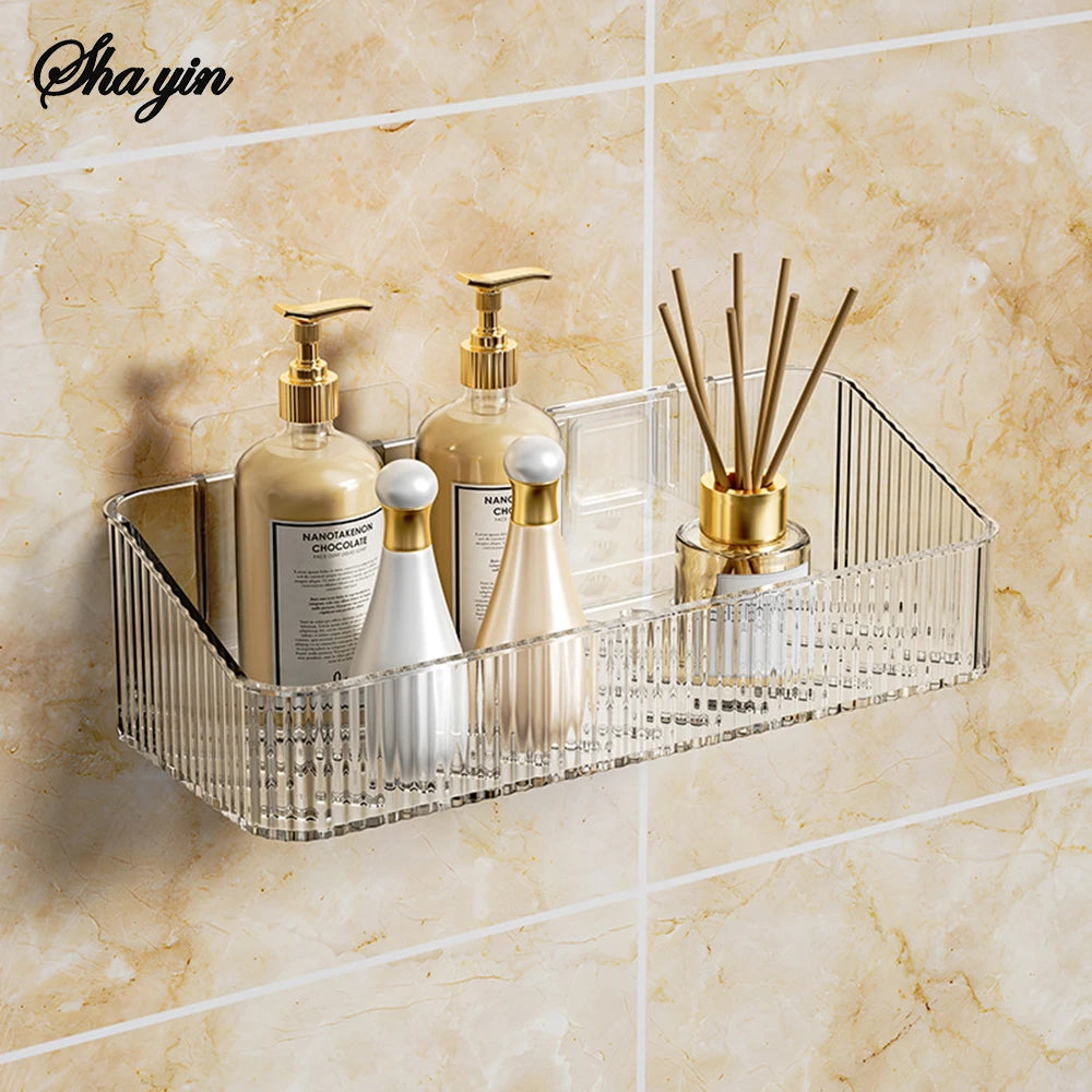 Bathroom Storage Rack Wall Mounted Toilet Washroom Washroom Washbasin Wall Organizing Storage Basket