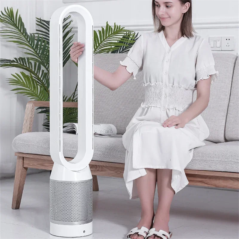 42Inch 220V Air Purification Circulation Bladeless Fan Ultra-Quiet Dormitory Floor Electric Tower Fan Bladeless For Summer
