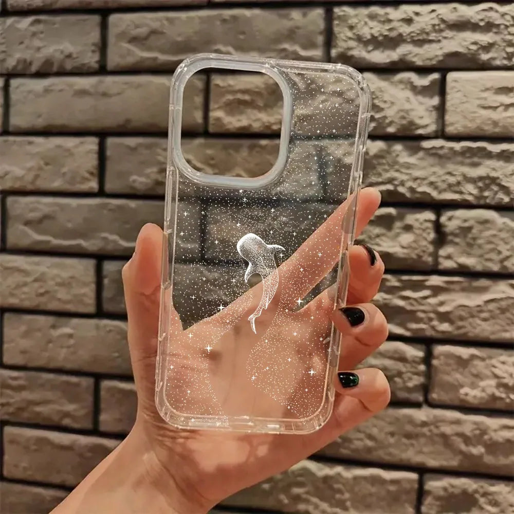 Phone Case For iPhone 17 16 15 14 13 12 11 Pro Air 16E 16Pro Max X XS XR SE2 7 8 Plus Seaside Cowboys Ocean Transparent Cover