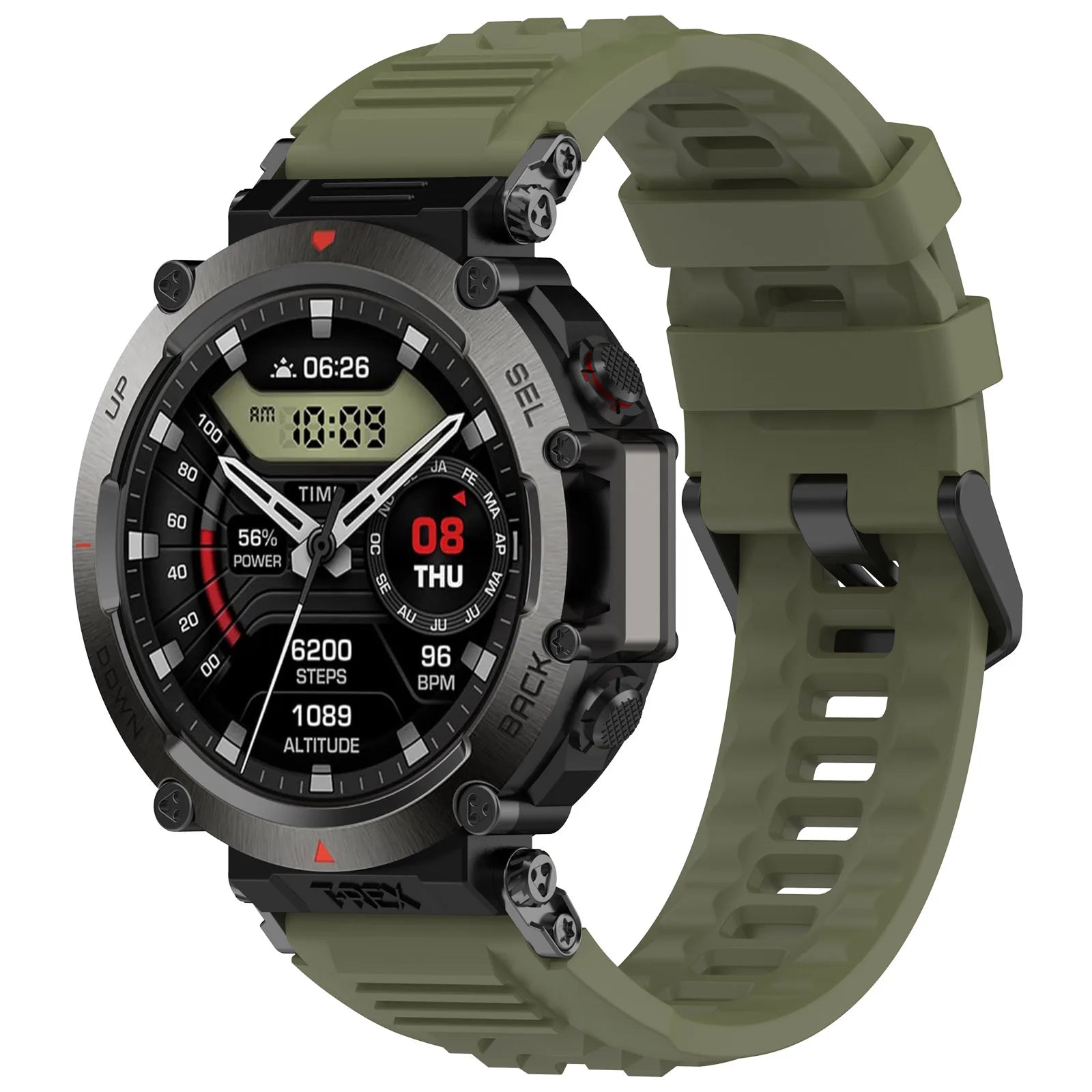 New Silicone Strap for Amazfit T-Rex Ultra Smart Watch Sport Strap Bracelet for Huami Amazfit T-Rex Ultra  Replacement Watchband