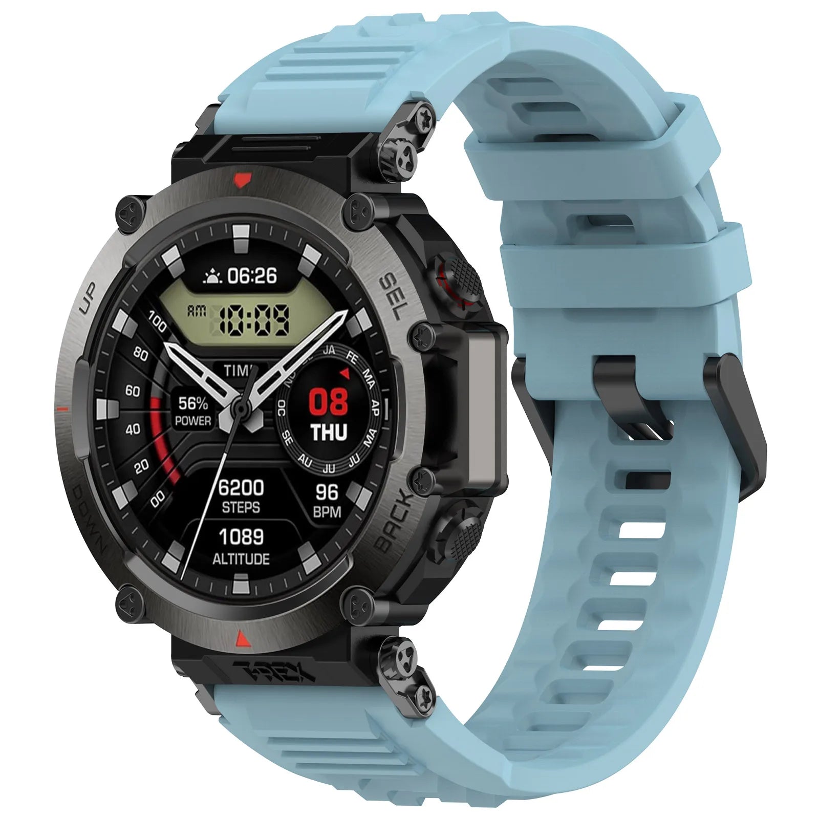 New Silicone Strap for Amazfit T-Rex Ultra Smart Watch Sport Strap Bracelet for Huami Amazfit T-Rex Ultra  Replacement Watchband