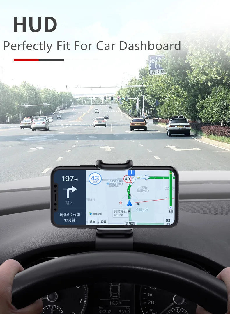 360 Rotatable Car Phone Holder Universal Cell Phone Stands Car Rack Dashboard Support for Auto Grip Mobile Phone Fixed Bracket