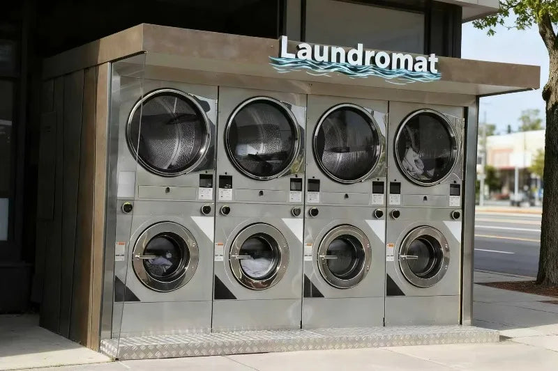 High Efficiency Heavy Duty Industrial Commercial Laundry Washing Machine with Dryer for Outdoor Laundry Use customize