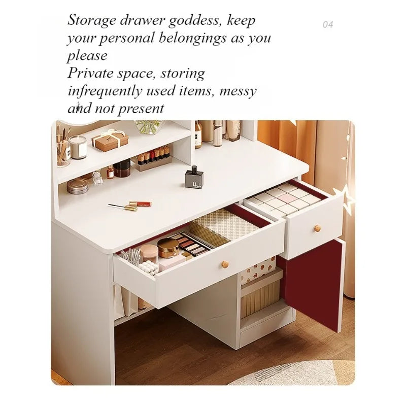 Dresser bedroom small modern simple storage cabinet integrated small apartment Internet celebrity ins style makeup table makeup