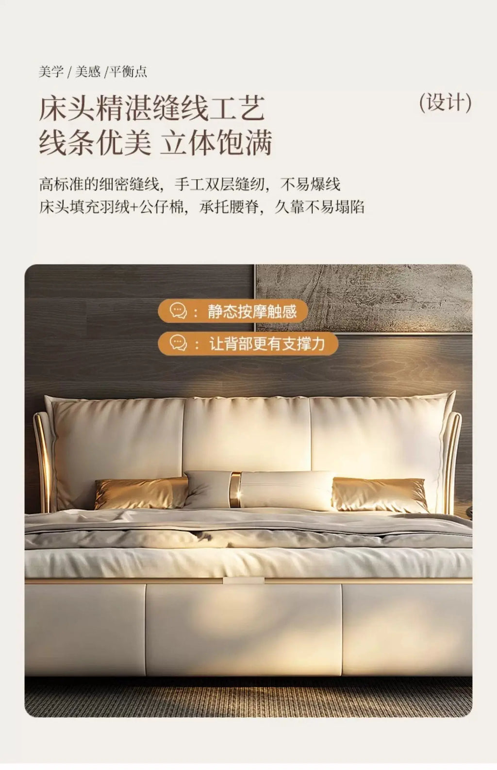 Bedroom Furniture Italian Simple Double Bed Frames Full Size Queen Soft Backrest Wedding Bed Muebles De Dormitorio Furniture