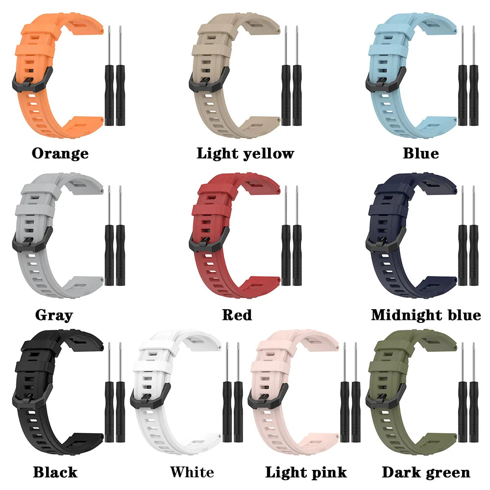New Silicone Strap for Amazfit T-Rex Ultra Smart Watch Sport Strap Bracelet for Huami Amazfit T-Rex Ultra  Replacement Watchband