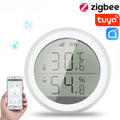 Tuya Smart ZigBee Temperature And Humidity Sensor Wireless LED Screen Display Working With Google Assistant Tuya Zigbee Hub