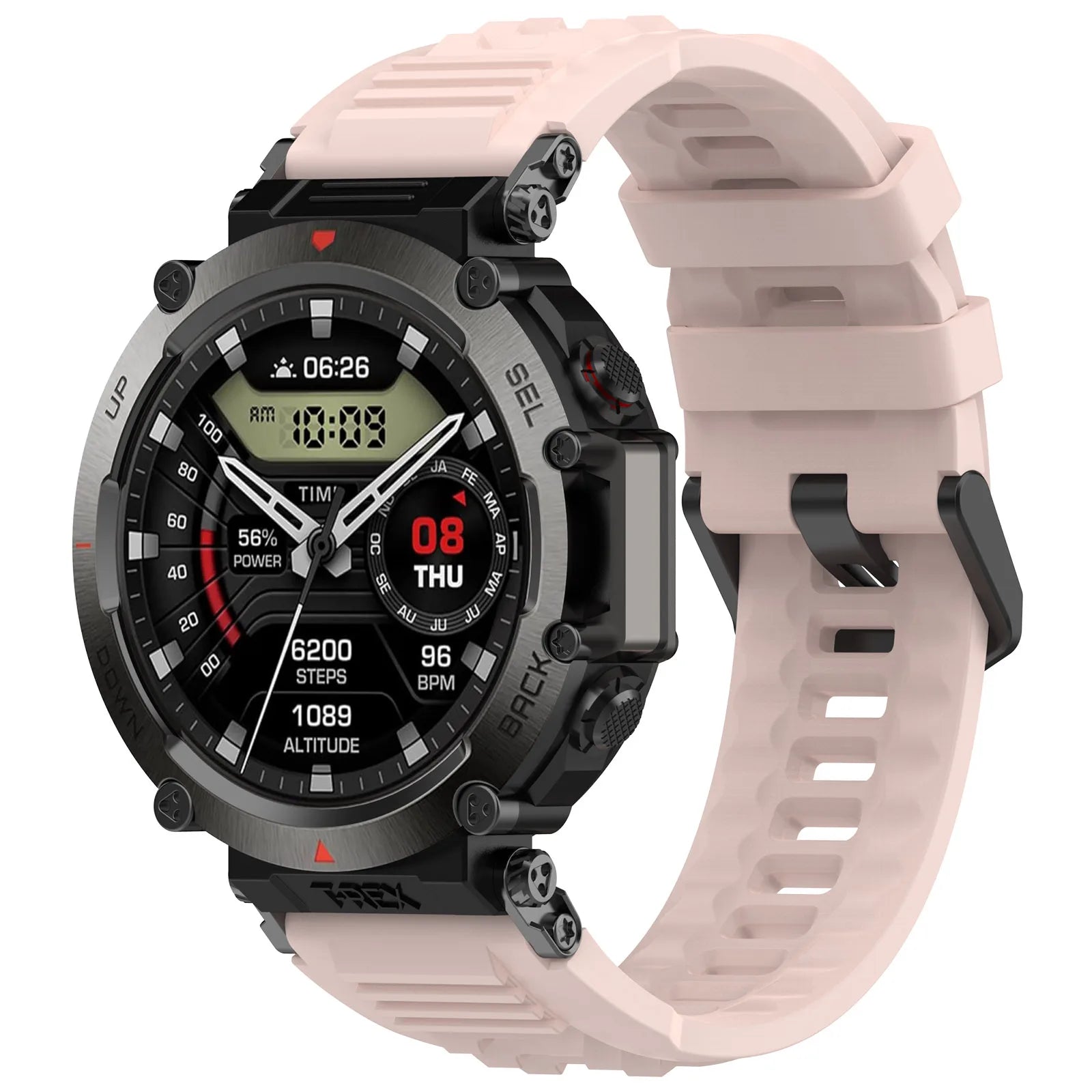 New Silicone Strap for Amazfit T-Rex Ultra Smart Watch Sport Strap Bracelet for Huami Amazfit T-Rex Ultra  Replacement Watchband