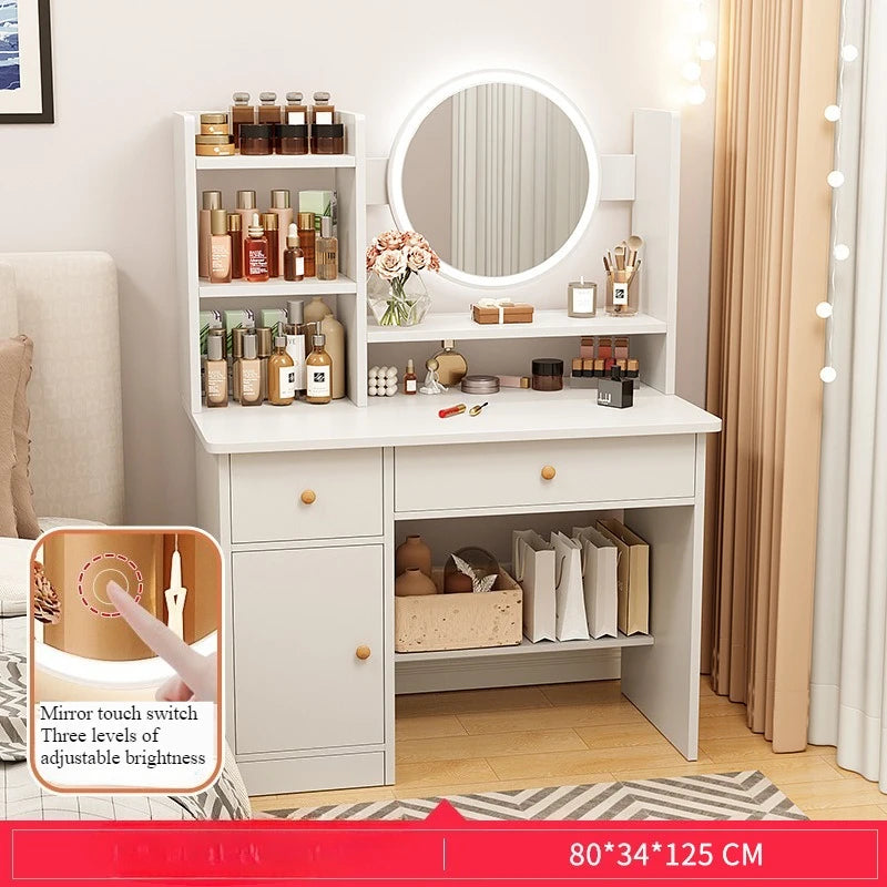 Dresser bedroom small modern simple storage cabinet integrated small apartment Internet celebrity ins style makeup table makeup