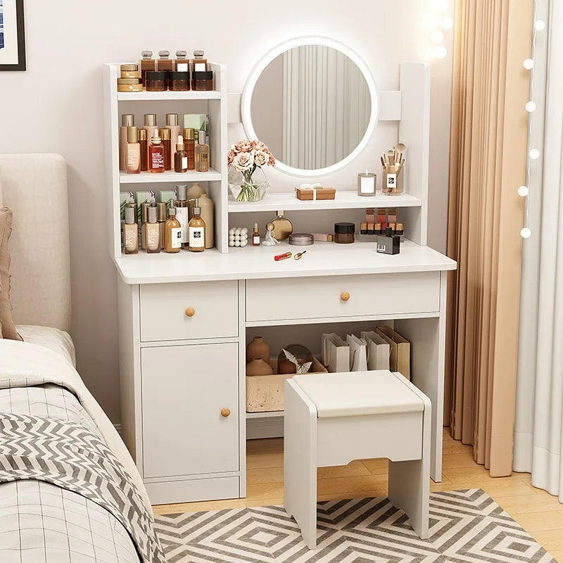 Dresser bedroom small modern simple storage cabinet integrated small apartment Internet celebrity ins style makeup table makeup