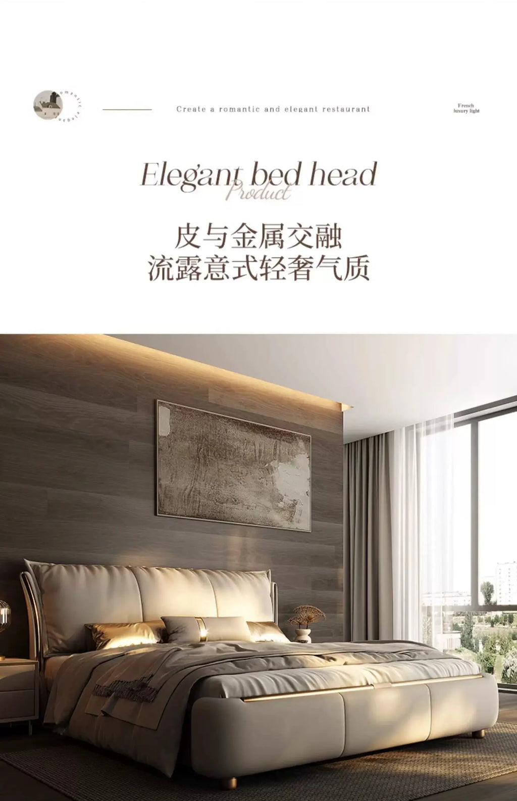 Bedroom Furniture Italian Simple Double Bed Frames Full Size Queen Soft Backrest Wedding Bed Muebles De Dormitorio Furniture