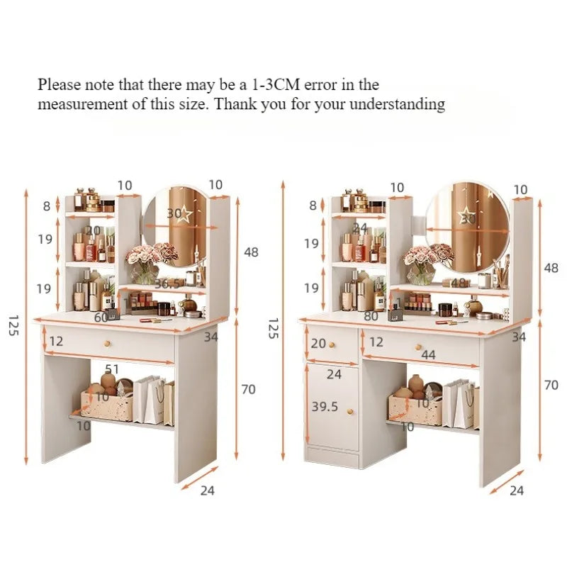 Dresser bedroom small modern simple storage cabinet integrated small apartment Internet celebrity ins style makeup table makeup