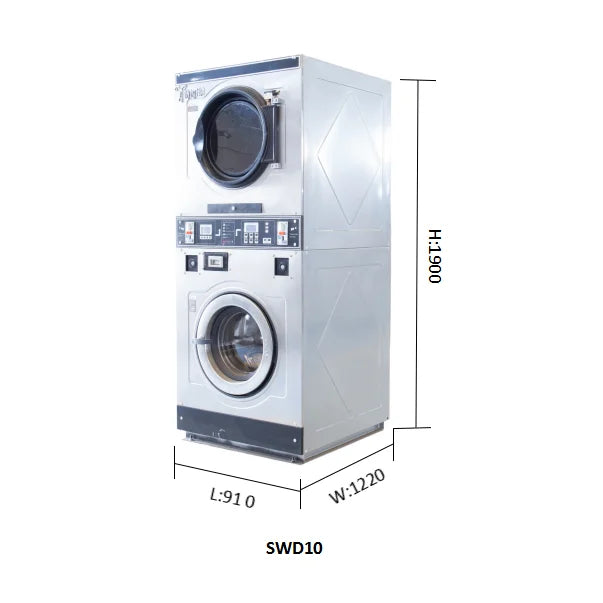 10KG 12KG 15KG 18KG 20KG Laundry Washig Machine Stacked Washer Dryer for Laundromat Machines