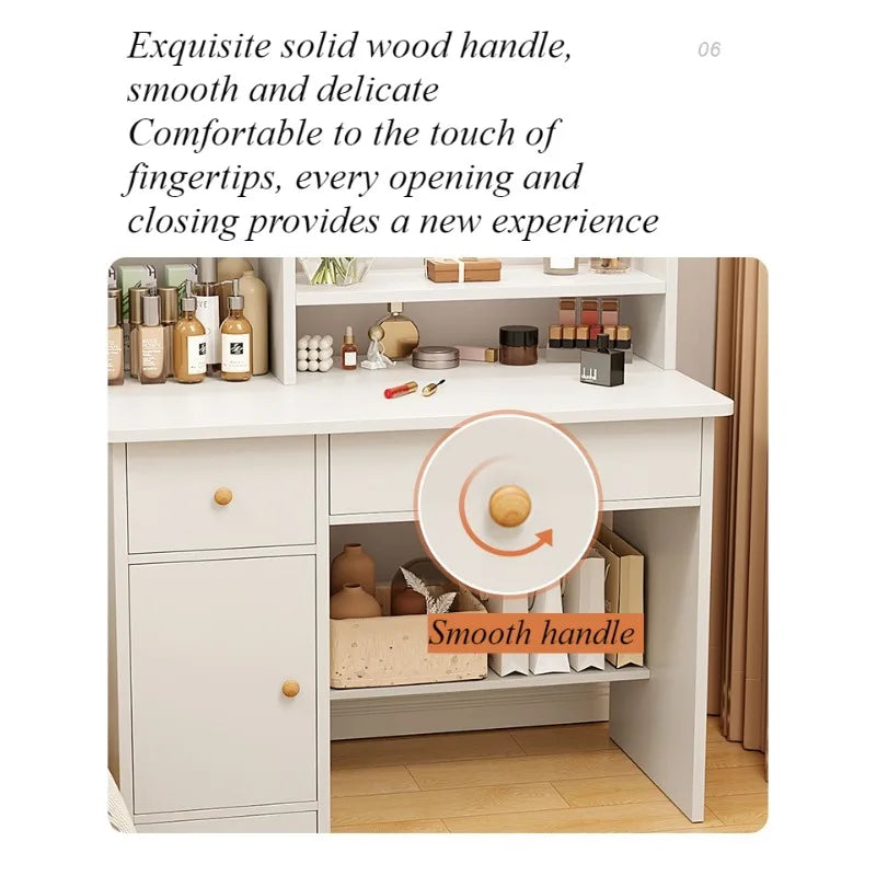 Dresser bedroom small modern simple storage cabinet integrated small apartment Internet celebrity ins style makeup table makeup