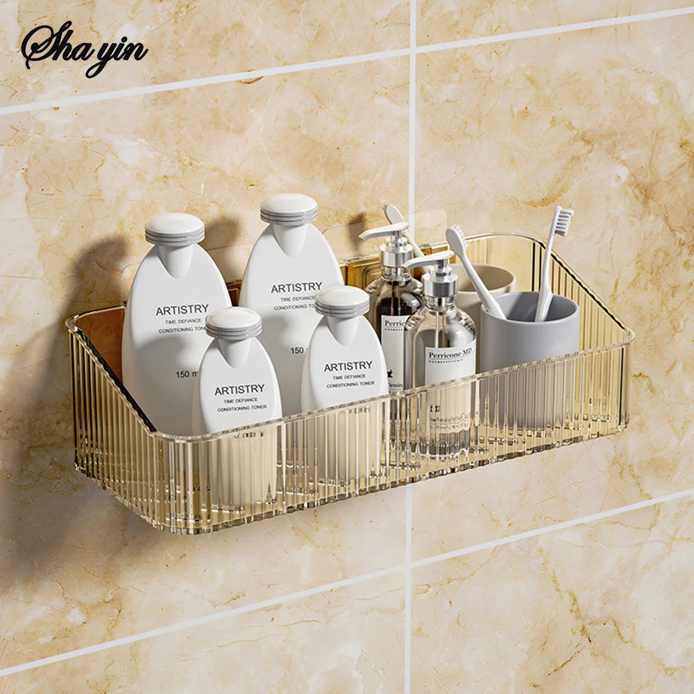 Bathroom Storage Rack Wall Mounted Toilet Washroom Washroom Washbasin Wall Organizing Storage Basket