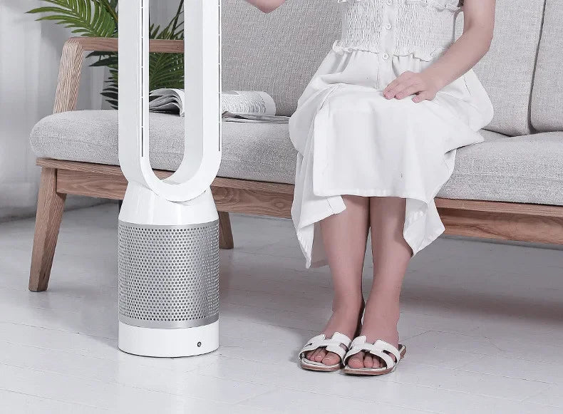 42Inch 220V Air Purification Circulation Bladeless Fan Ultra-Quiet Dormitory Floor Electric Tower Fan Bladeless For Summer